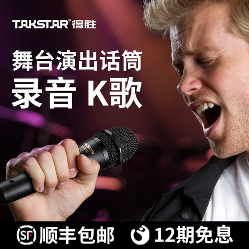 得胜动圈K歌麦克风话筒