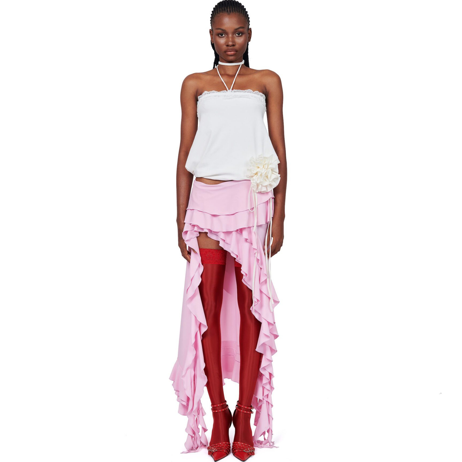 Fanci Club正品25SS 女轻盈上衣白色辣妹小众设计师越南