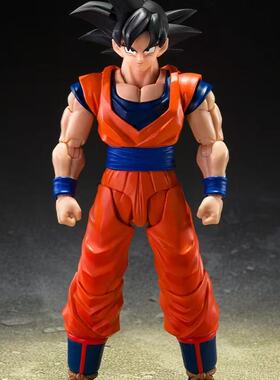 万代 SHF 龙珠Z 善良的赛亚人 孙悟空 黑发悟空 可动手办