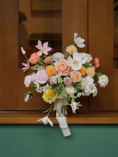 饰品摆设 INS风阅己仿真花花束花艺手捧花绢花客厅插花餐桌家居装