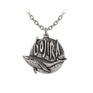 Alchemy Gothic A牌Godzilla乐队鲸鱼吊坠项链字母潮流饰品 PP533