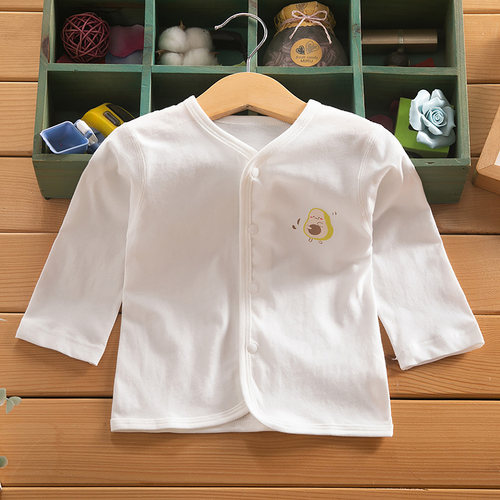 夏季新款宝宝长袖开衫上衣男女童婴儿内衣t恤全棉家居服春秋衣薄