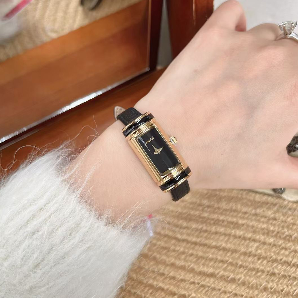 黑金长条小金条手表皮带女表