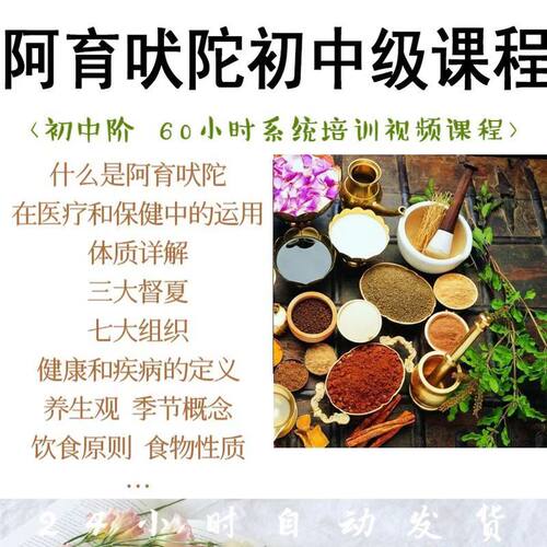 阿育吠陀健康生活方式指南养生妙招 视频课程