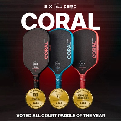 Six Zero Coral匹克球拍专业碳纤维匹克球拍板pickleball比赛球拍