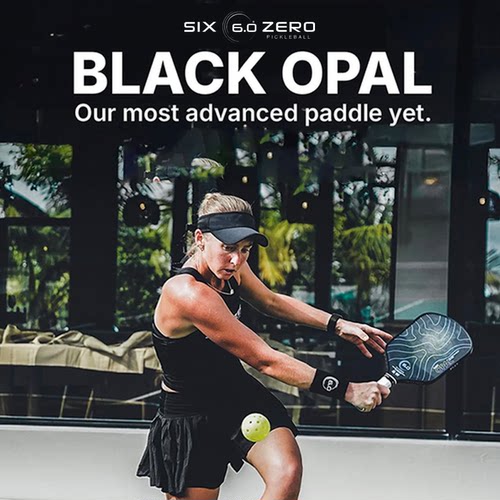 Six Zero BlackOpal高端专业匹克球拍板碳纤维比赛球拍pickleball