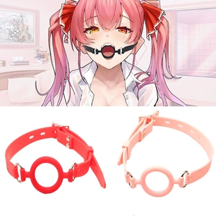 s暗黑朋克张口器流口水教训女朋友训练情侣张嘴可爱角色扮演m硅胶