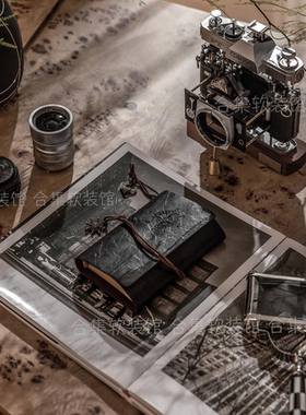 书房样板间摆件组合装饰现代轻奢