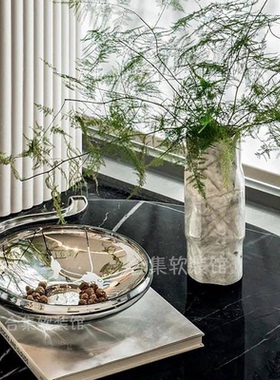 果盘装饰摆件合集软装馆玻璃