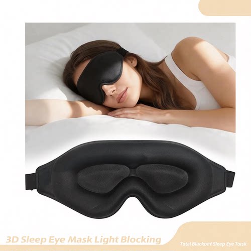3D Sleep Eye Mask Light Blocking for Travel & Fatigue Relief