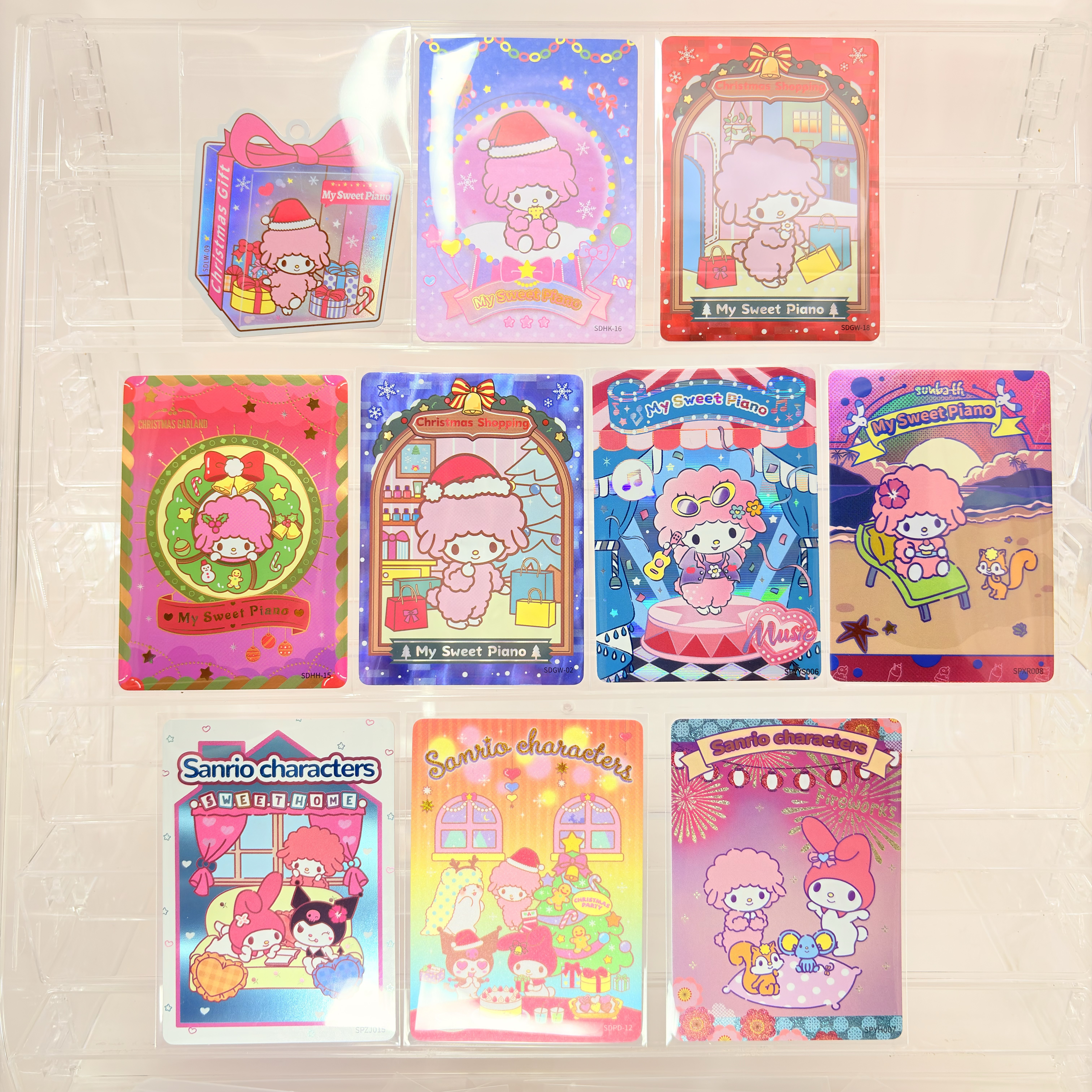 Sanrio三丽鸥MY SWEET PIANO必爱诺卡牌收藏小卡片卷毛小羊彼安諾