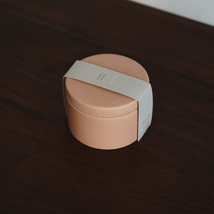 设计师款 出口北欧卡其色磨砂陶瓷首饰盒 耐看超美戒子项链礼物盒