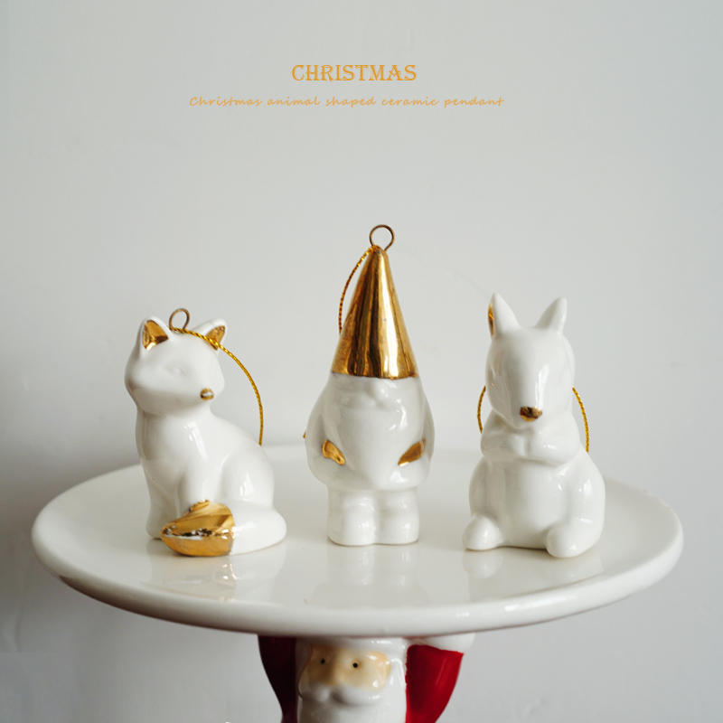 陶瓷北欧圣诞节圣诞树装饰