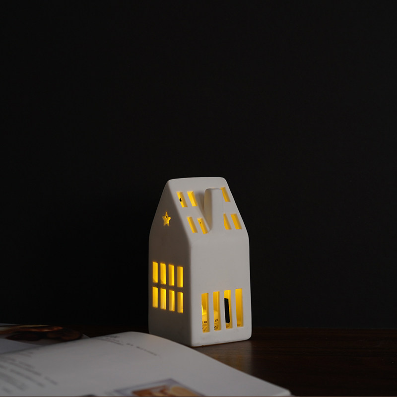 小房子摆件陶瓷北欧风格