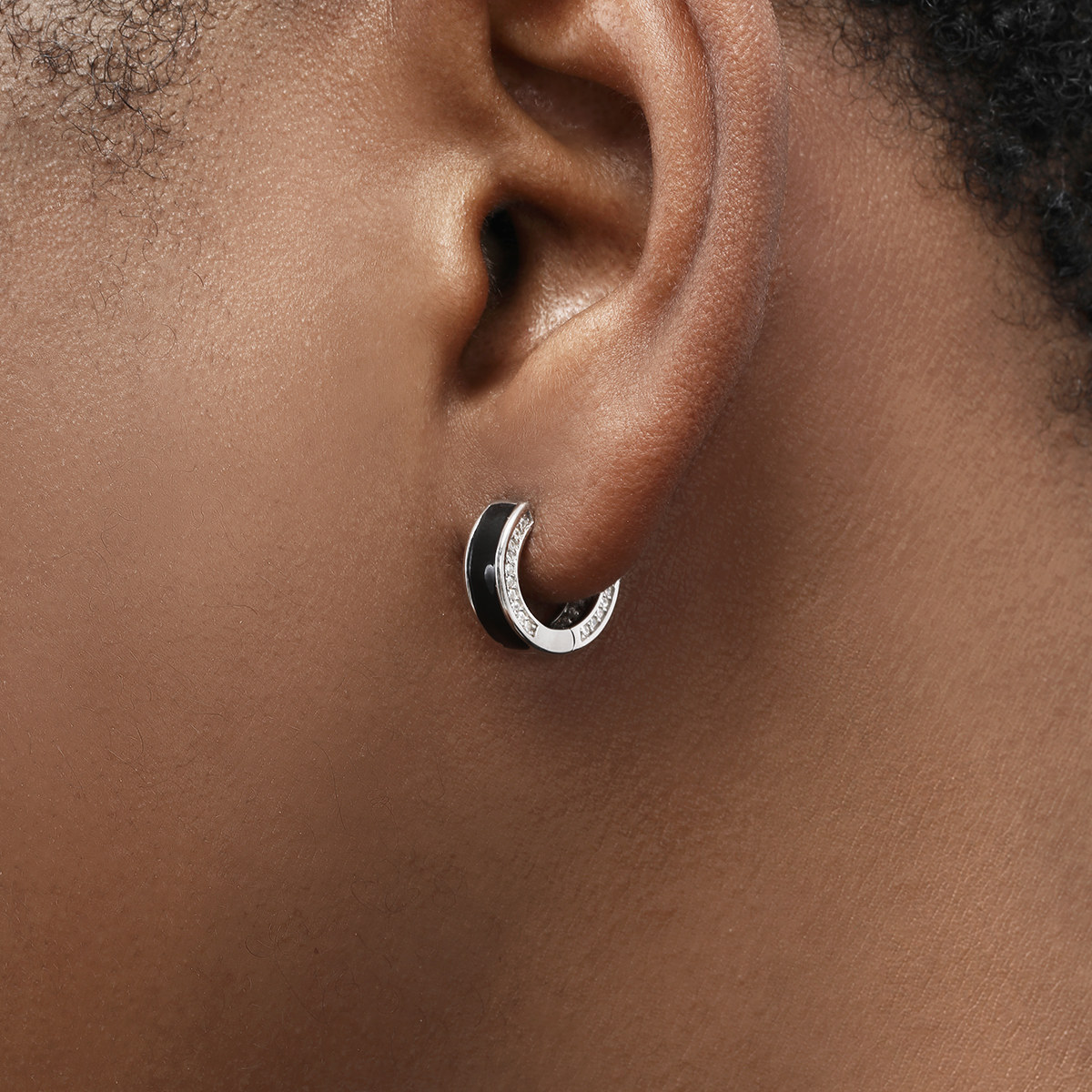 GRGRS925纯银镶钻耳环