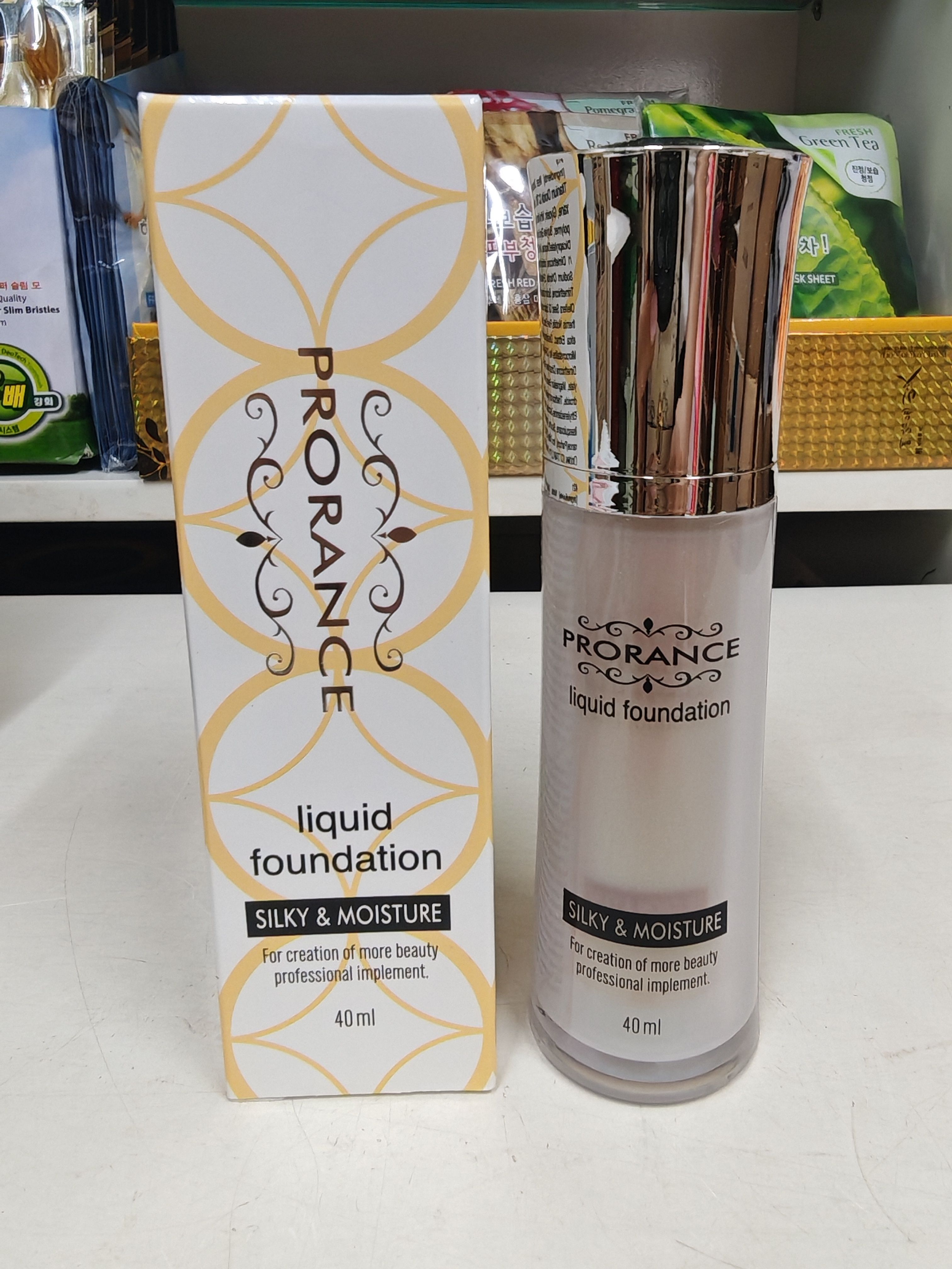 韩国正品 Prorance/佛罗伦丝滋润粉底液40ml