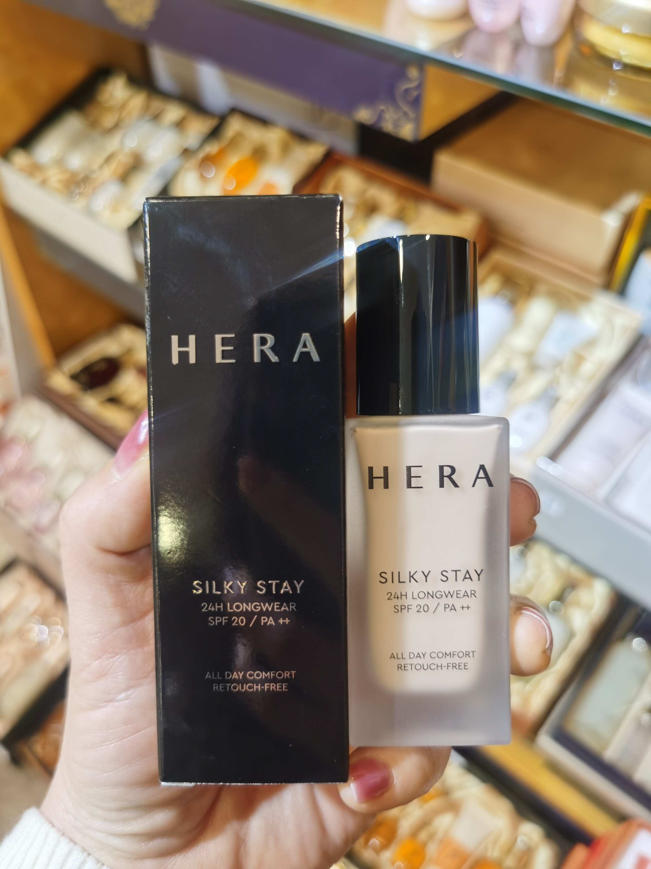 韩国原装正品赫拉长效持妆粉底液21n1遮瑕保湿30g