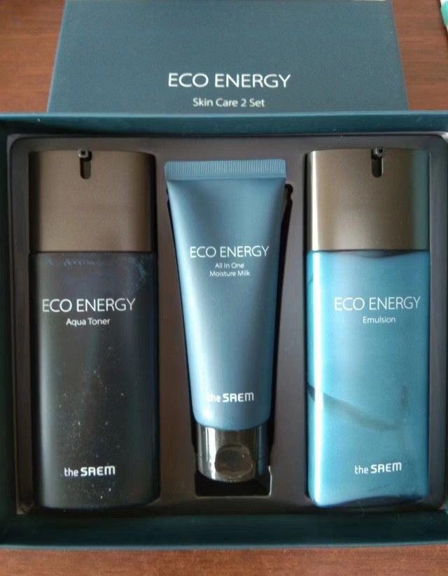 韩国得鲜ECO ENERGY生态能量男士3件套水乳面霜