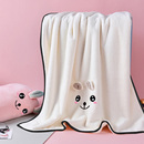 婴儿浴巾超软新生初生宝宝儿童洗澡珊瑚绒比全棉纯棉纱布超柔吸水