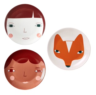 ▲现货 大大儿童商店 Donna Wilson 趣味手绘 英国骨瓷餐盘