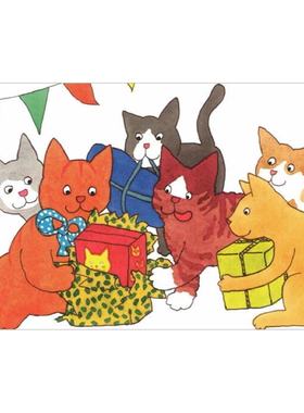 ▲现货 大大儿童商店 Dikkie Dik 荷兰经典绘本小橘猫水彩明信片