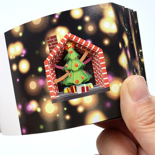 ▲现货 大大儿童商店 圣诞节的秘密 日本立体动画翻翻书 礼物贺卡