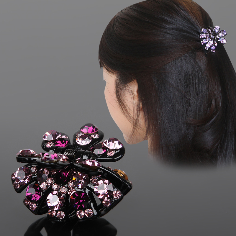 发夹头饰品日韩亚克力中号水钻