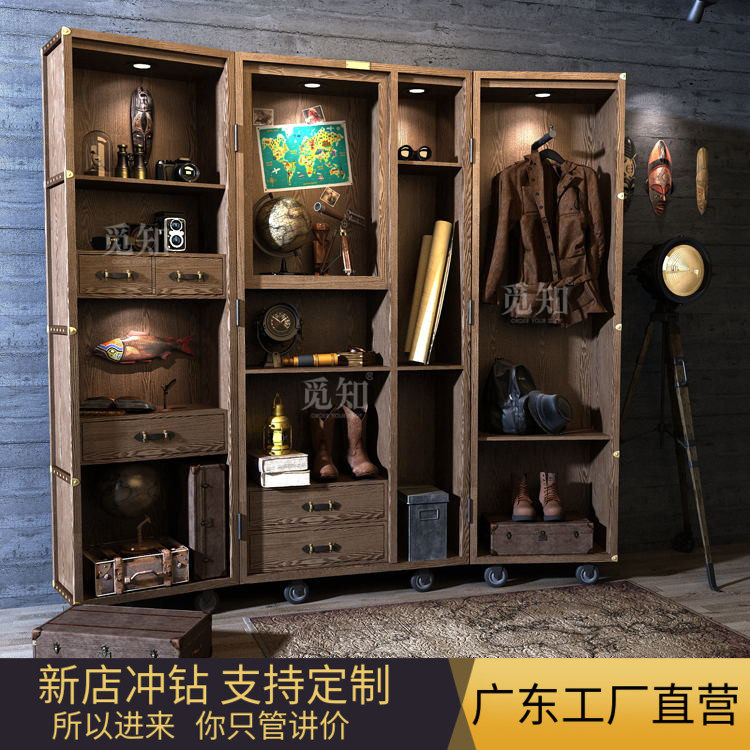 Retro Garage Kit Model Display cabinet couture Bag Shelf multi-storey Toys Gift box Showcasein the Business/Office Furniture , Shelf/Showcase , Boutique Showcase/Showcase  category - from Buy2taobao.com to provide professional Taobao agent buy service