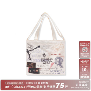 RESERFF x 如龙 Graffiti Tote 手绘印花金属扣托特包