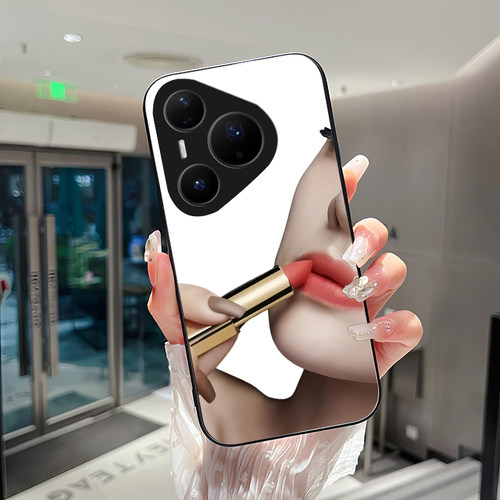 镜子镜面玻璃手机壳适用华为