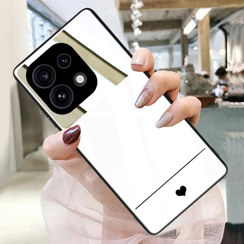 爱心简约适用opporeno16手机壳15玻璃12带镜子13镜面reno14pro来图订制reno9定做个性reno8照片保护套6