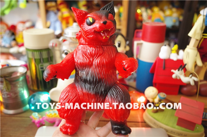 TSM0245JP日本购回设计师玩具 Maxtoy红黑配色大王猫异瞳绝版