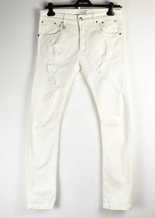 水洗 副牌意大利产 磨破 立体剪裁 限时1099 牛仔裤 BAL