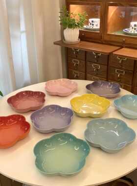法国酷彩Le Creuset花盘 花型盘 20cm 12cm 餐具碟