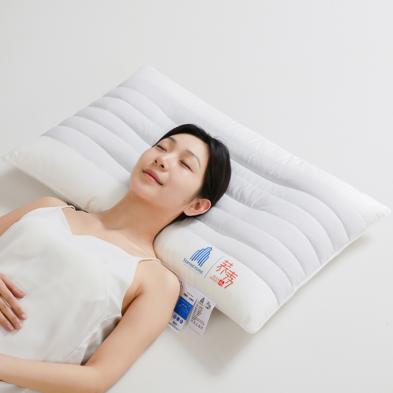 双面纯棉半荞麦羽丝绒枕四季