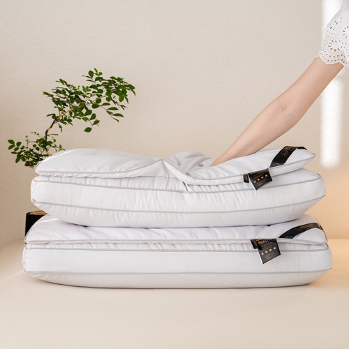 特价柔赛丝轻柔3D羽丝绒枕头单人护颈枕家用高枕芯成人学生宿舍枕