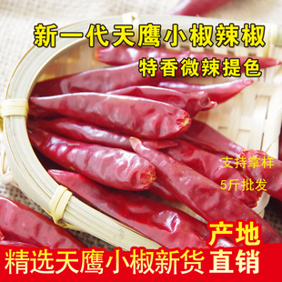 精选河南新一代天鹰小椒微辣特香提色微辣干辣椒食用干辣椒500g