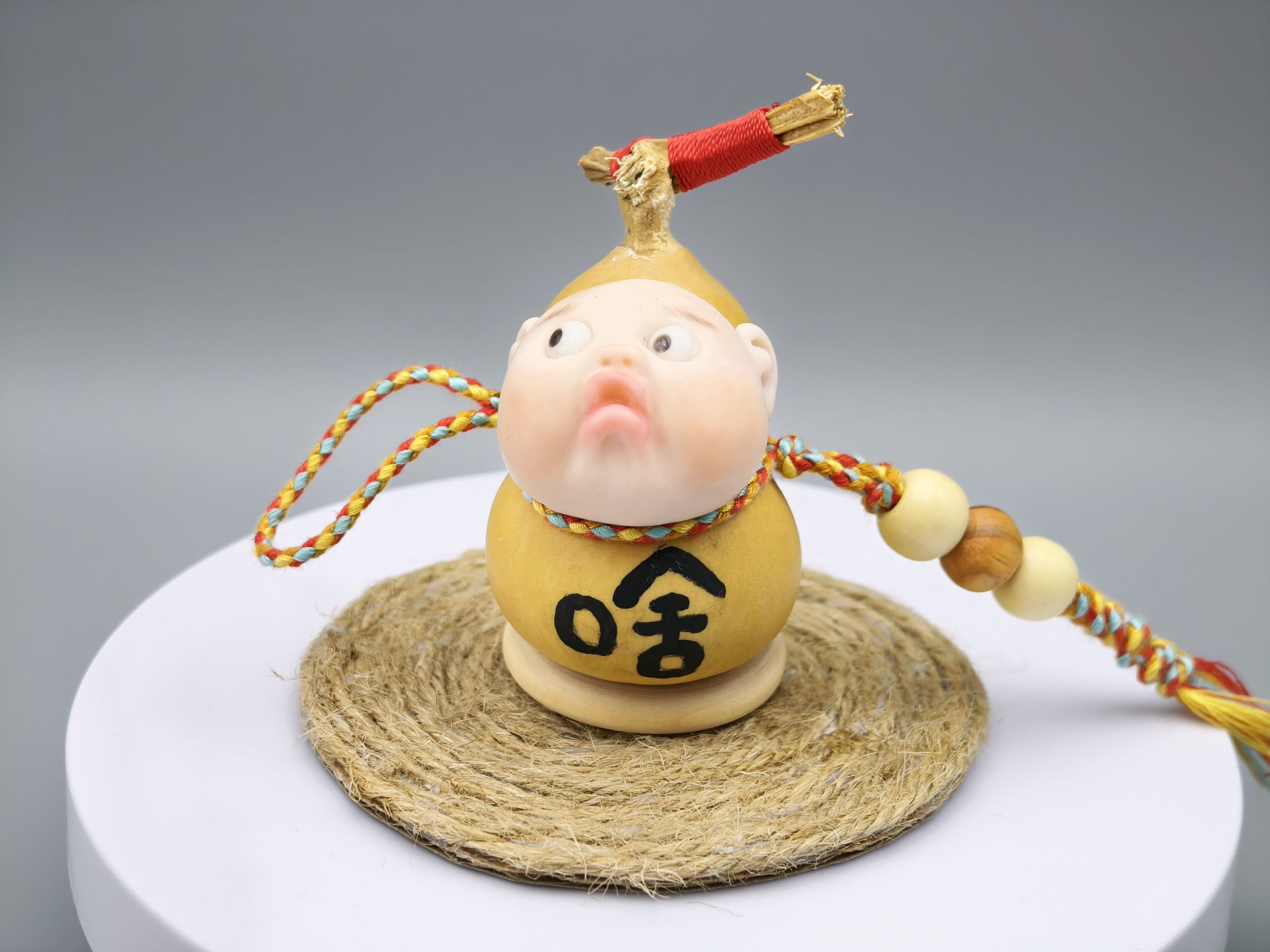 原创自制手工葫芦娃娃嫌弃娃车挂包挂个性桌面摆件车内摆件