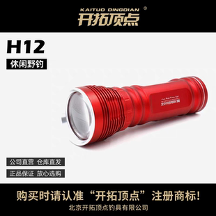 开拓顶点H12夜钓灯钓鱼灯垂钓野钓池塘湖泊水库可调光斑三光源