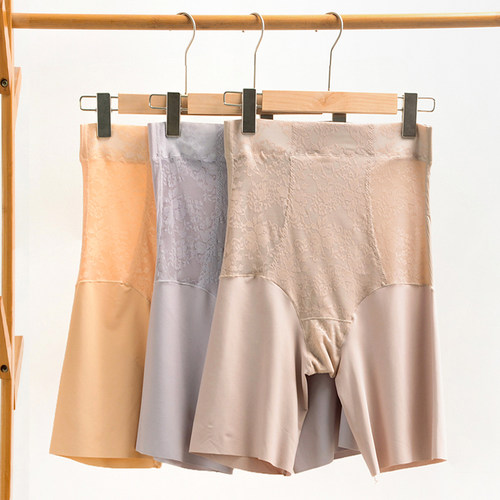 大码女安全裤二合一3分无痕塑身裤胖mm加裆免穿内裤收腹不卷边