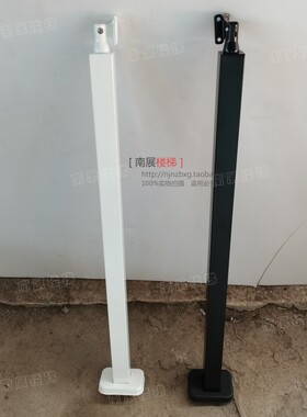 碳钢楼梯扶手烤漆方管立柱现代简约飘窗阁楼阳台高分子PVC护栏杆