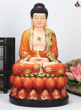 七彩桌面摆件药师佛