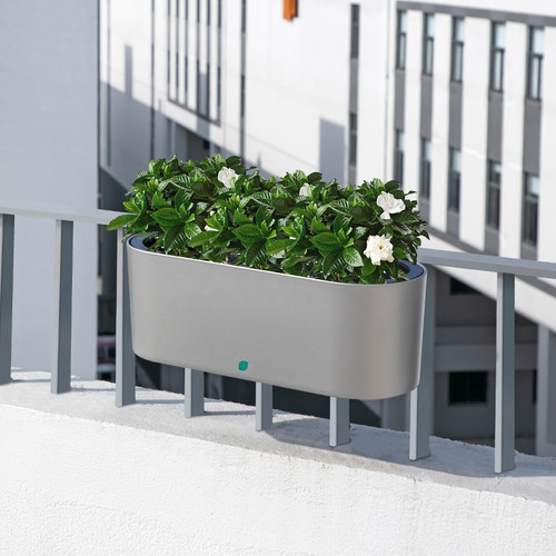 栏杆挂式花盆悬挂塑料储水自吸水