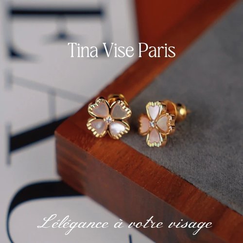 镀K金A1040《昙花幽梦》 耳钉-39.9