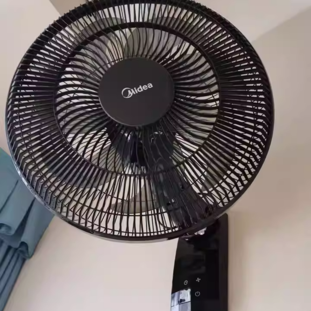 美的电风扇壁扇挂壁摇头挂墙壁工业家用壁挂式遥控餐厅大风力电扇