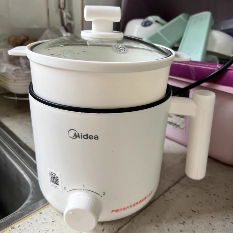 美的电煮锅宿舍学生煮面锅