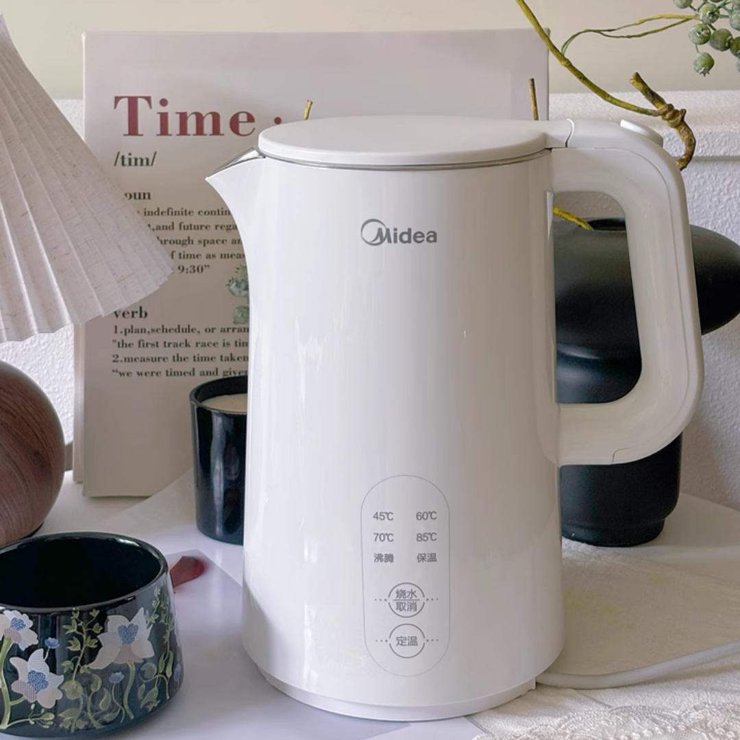 美的电热水壶家用小型烧水壶