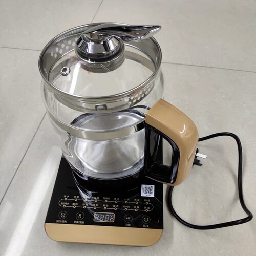 美的养生壶多功能家用中药电煎壶煮茶壶花电热水壶玻璃 WGE1703b