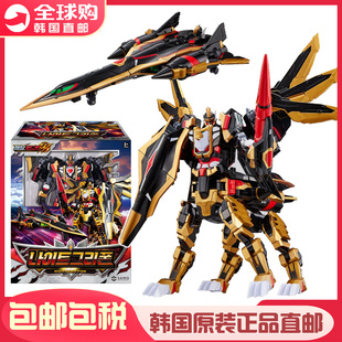 韩国Metal Cardbot金属卡炫卡斗士W黑鹫骑士战斗机变形机器人玩具
