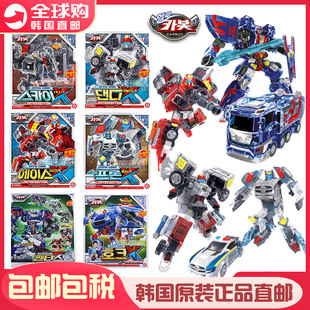 韩国Carbot咖宝车神X重装巨人变形机器人救护消防警车合体玩具